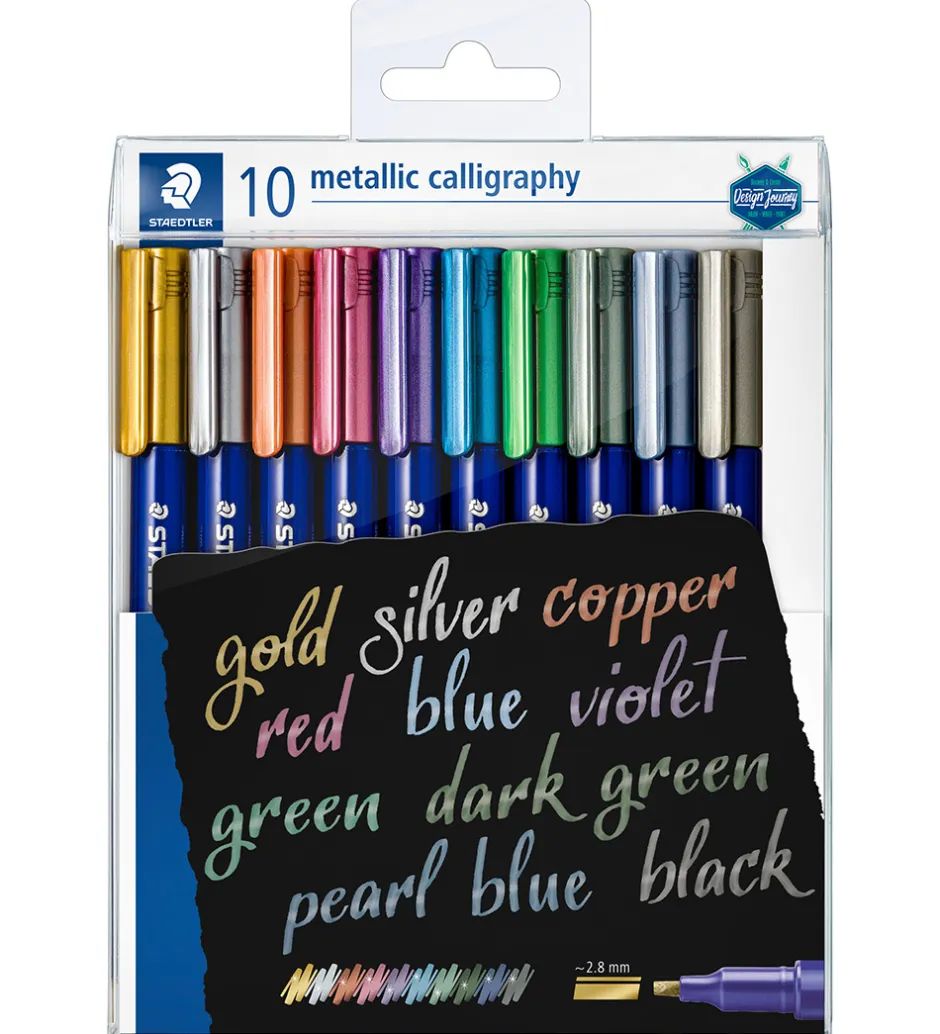 Tuscher - Metallic Calligraphy - 2,8 mm - 10 stk>Staedtler Online