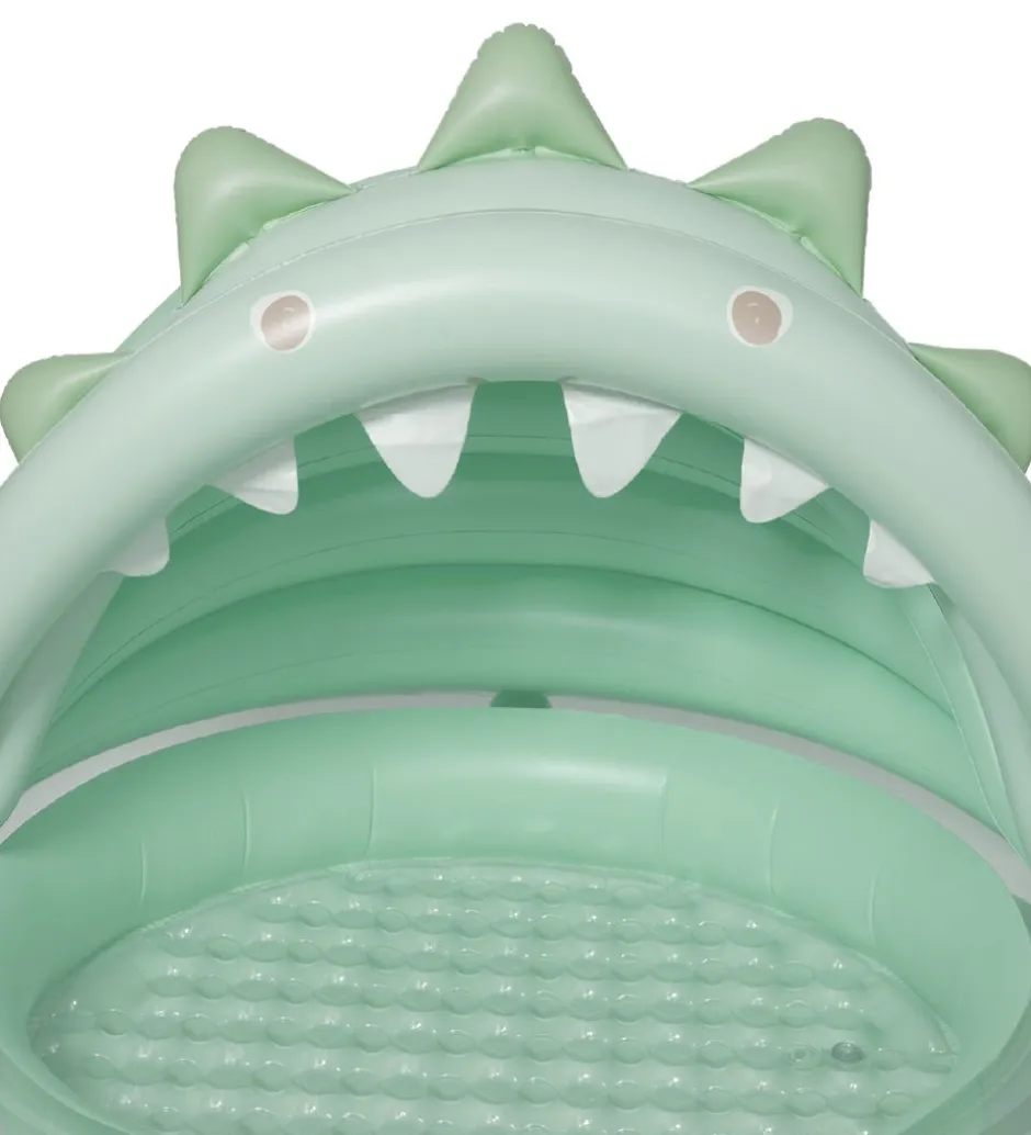 Badebassin - 100x115 cm - Grøn Dino>SunnyLife Online