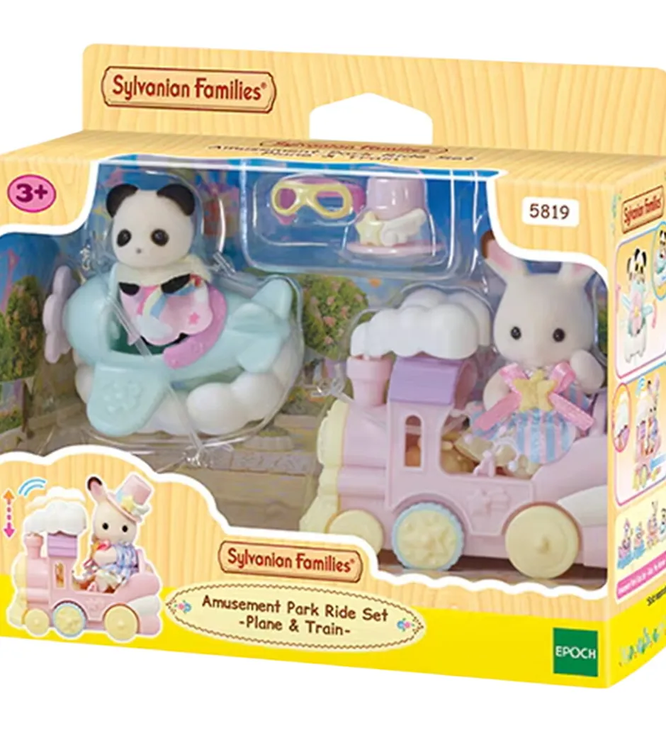 - Amusement Park Ride Set - Plane & Train - 5>Sylvanian Families Clearance