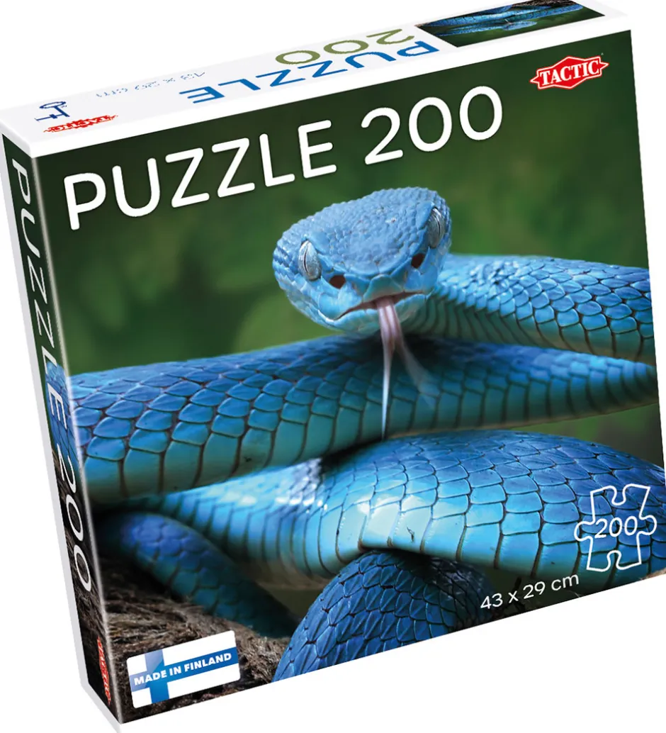 Puslespil - 200 Brikker - 43x29 cm - Blue Viper Slange>TACTIC Outlet