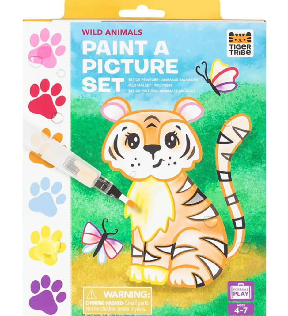 Farvesæt - Paint A Picture Set - Wild Animals>Tiger Tribe Clearance
