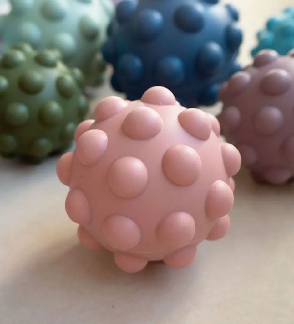 Bold - Sensory Silicone Fidget Ball - 10 cm - Blush>Tiny Tot Discount