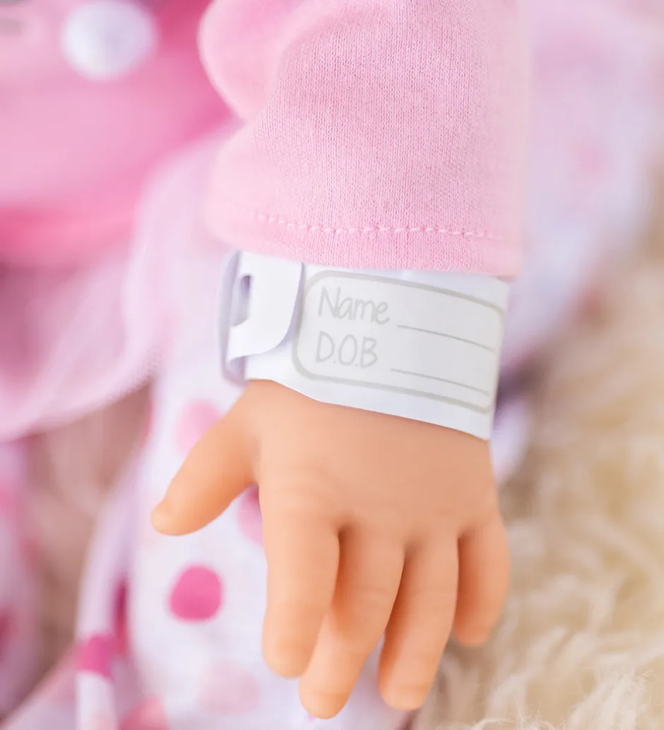 Dukke m. Blond Hår - Pink Bunny Baby>Tiny Treasures Discount