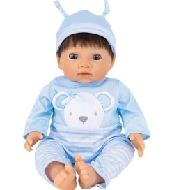 Dukke m. Brun Hår - Blue Bear Dukke>Tiny Treasures