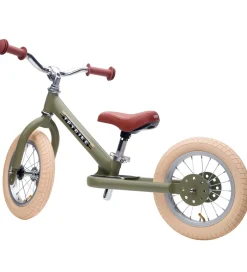 Løbecykel - Steel - Vintage Edition - Støvet Grøn>TryBike Sale