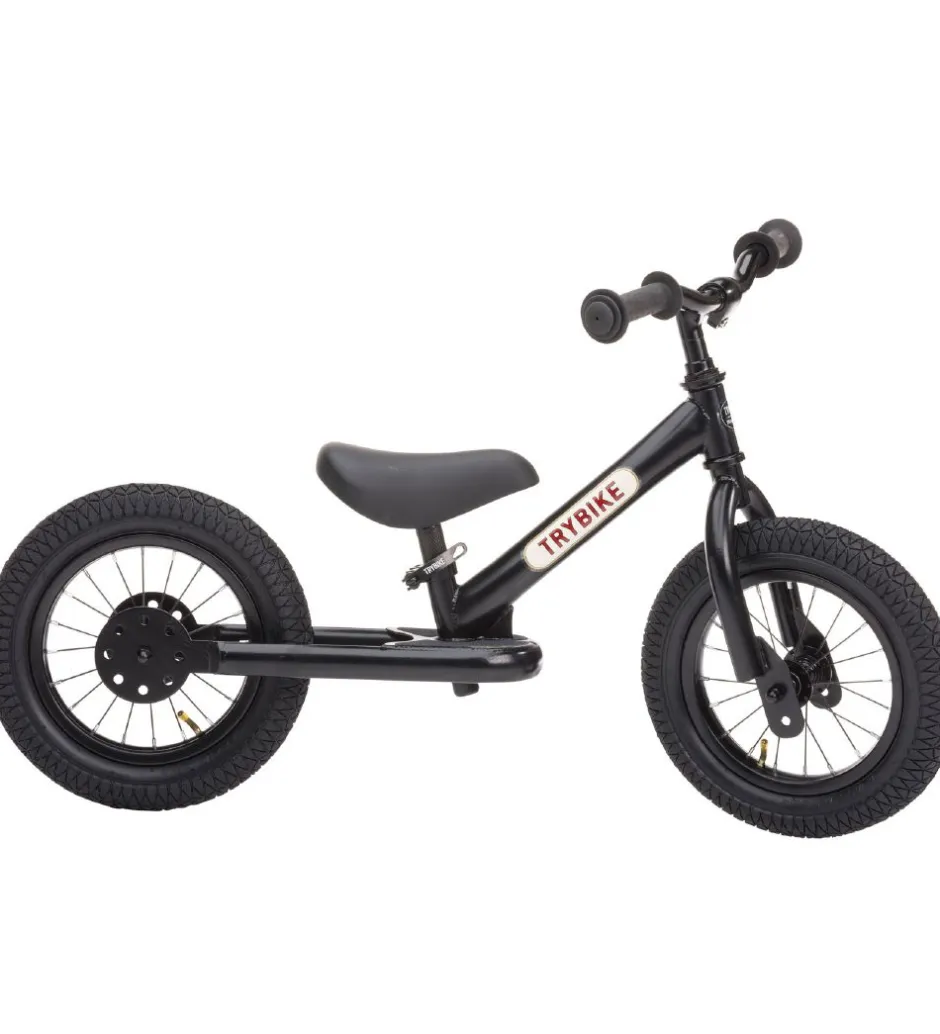 Løbecykel - Steel - Sort>TryBike Best