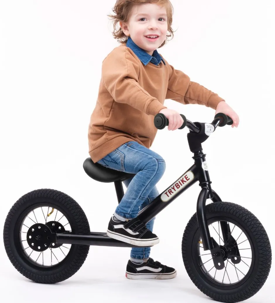Løbecykel - Steel - Sort>TryBike Best