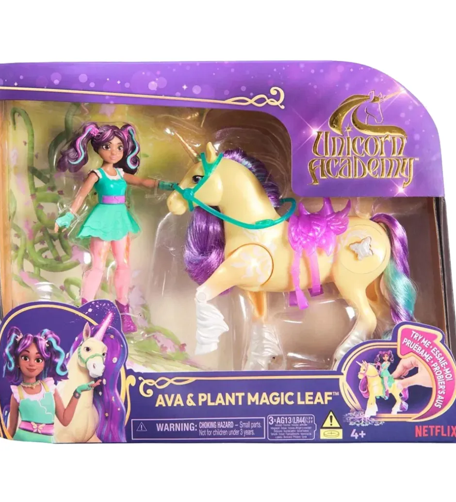 Legetøjsfigurer - Ava & Plant Magic Leaf>Unicorn Academy Hot