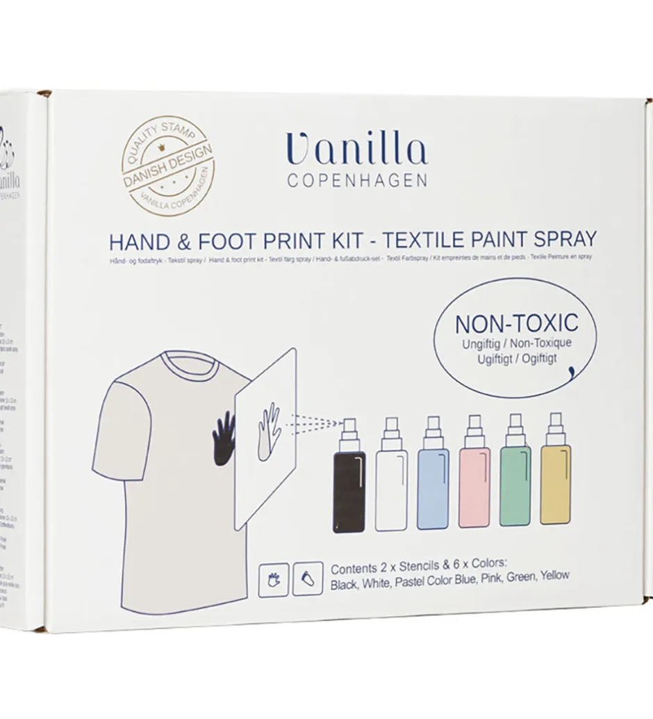 Hånd- og Fodaftryk Sæt - Tekstilspray>Vanilla Copenhagen Outlet