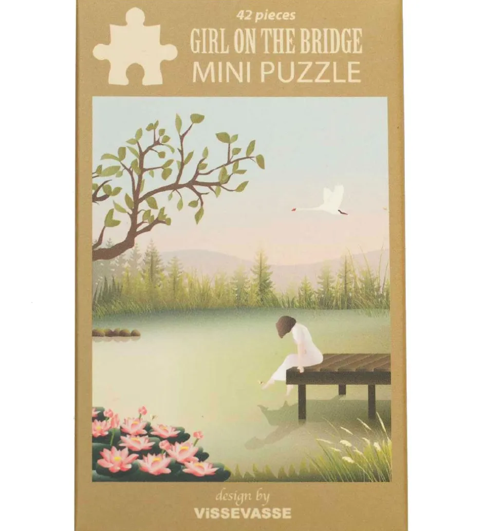 Puslespil - Mini - 10x13 cm - Girl On The Bridge>Vissevasse Online