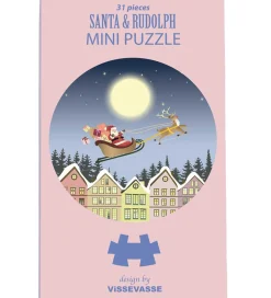 Puslespil - Mini - 11x11 cm - 31 Brikker - Santa & Ru>Vissevasse Sale