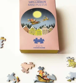 Puslespil - Mini - 11x11 cm - 31 Brikker - Santa & Ru>Vissevasse Sale
