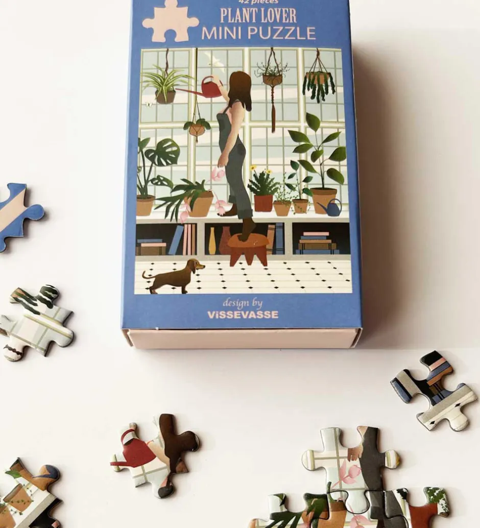 Puslespil - Mini - 10x13 cm - 42 Brikker - Plant Love>Vissevasse Sale