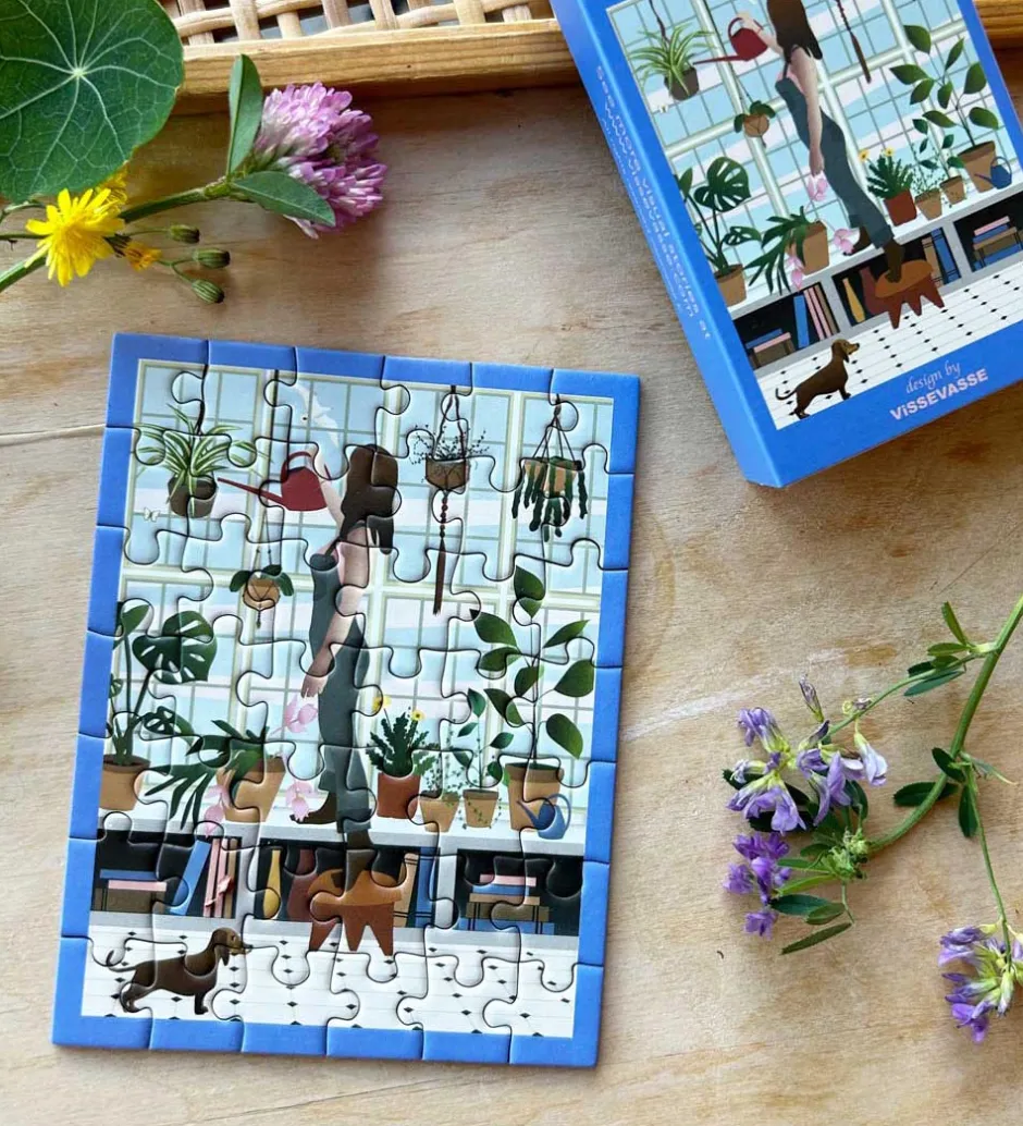 Puslespil - Mini - 10x13 cm - 42 Brikker - Plant Love>Vissevasse Sale