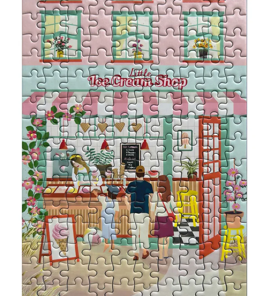 Puslespil - 15x21 cm - 150 Brikker - Little Ice Cream>Vissevasse Hot