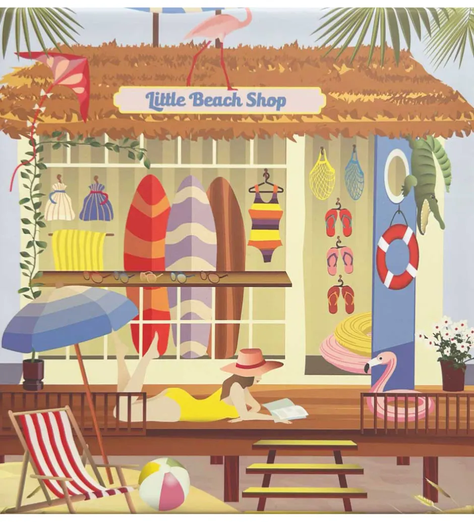 Puslespil - 15x21 cm - 150 Brikker - Little Beach Sho>Vissevasse New