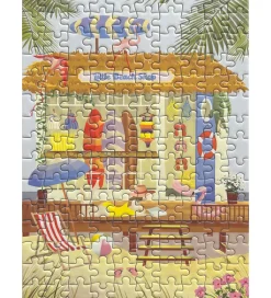 Puslespil - 15x21 cm - 150 Brikker - Little Beach Sho>Vissevasse New