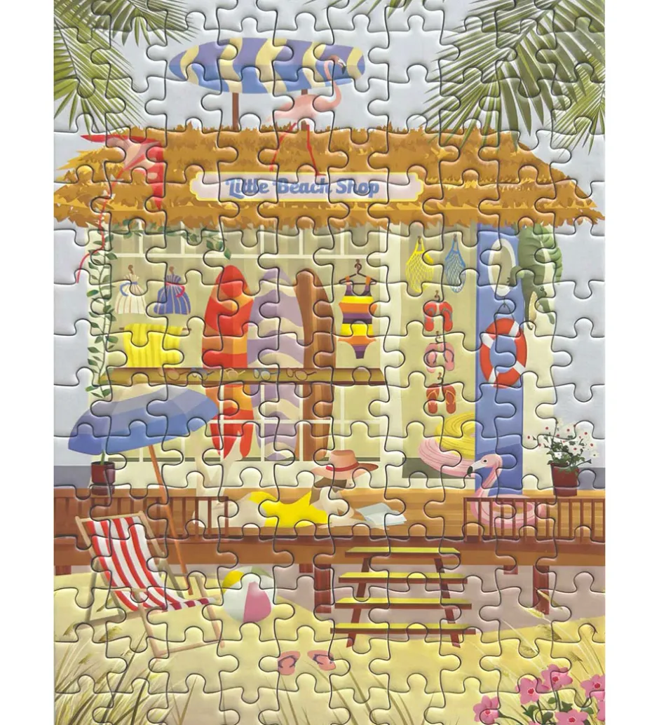 Puslespil - 15x21 cm - 150 Brikker - Little Beach Sho>Vissevasse New