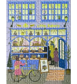 Puslespil - 15x21 cm - 150 Brikker - Little Bakery>Vissevasse Hot