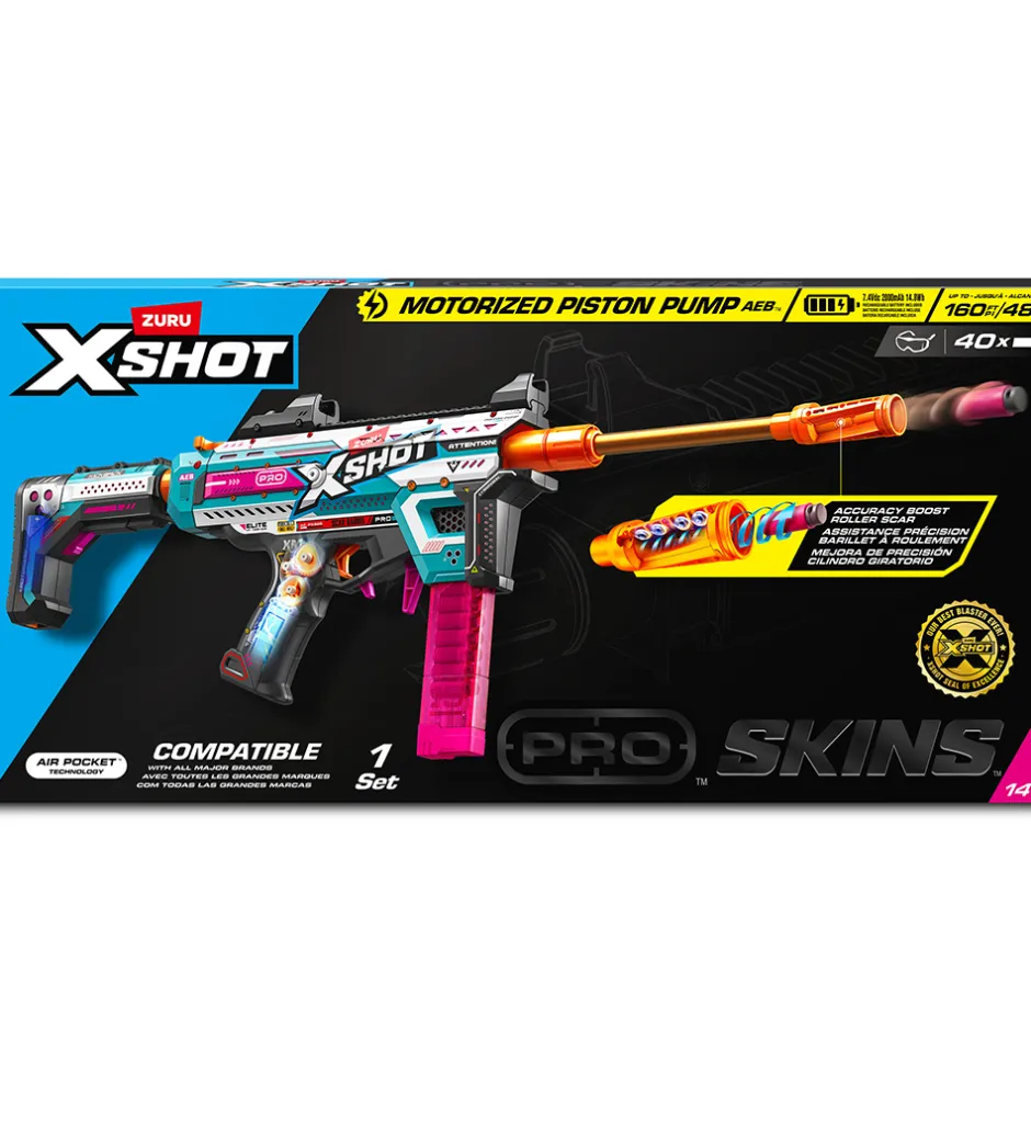 Skumgevær - Piston Pump - Motoriseret - Pro Blaster>X-SHOT Online