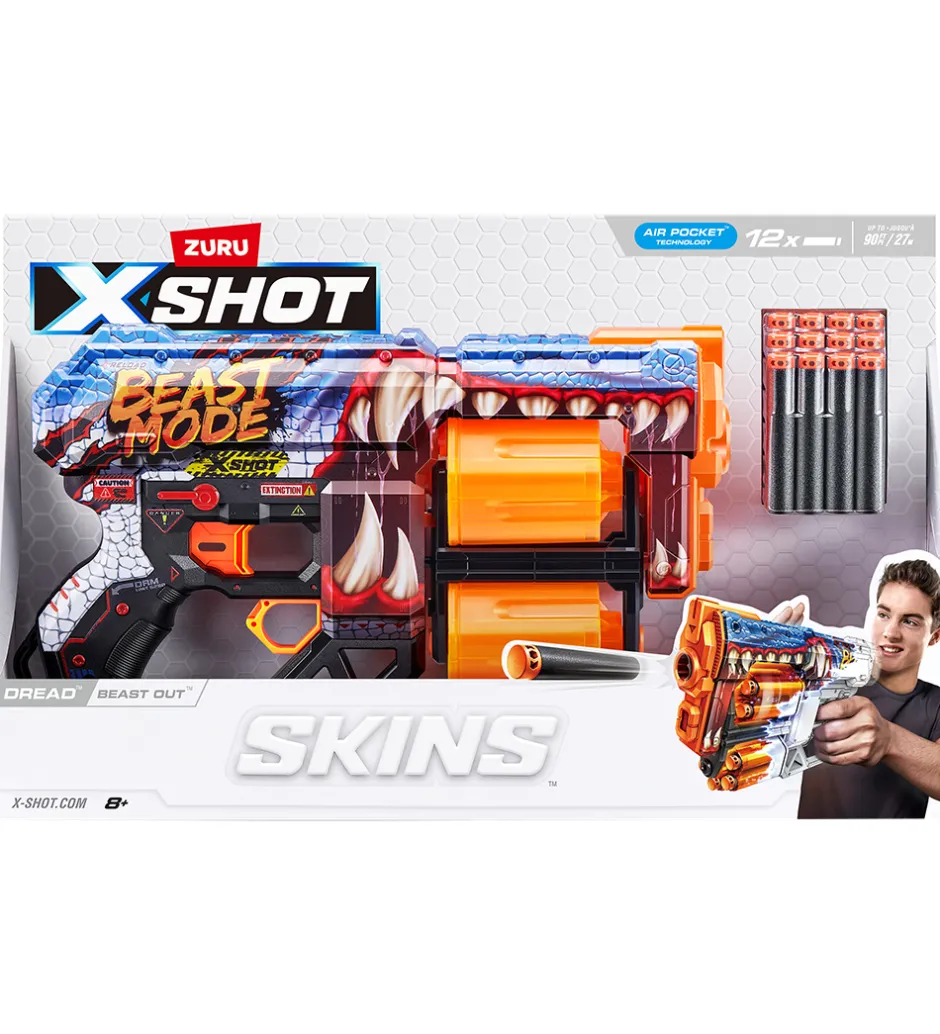 Skumgevær - Skins - Beast Out>X-SHOT Outlet