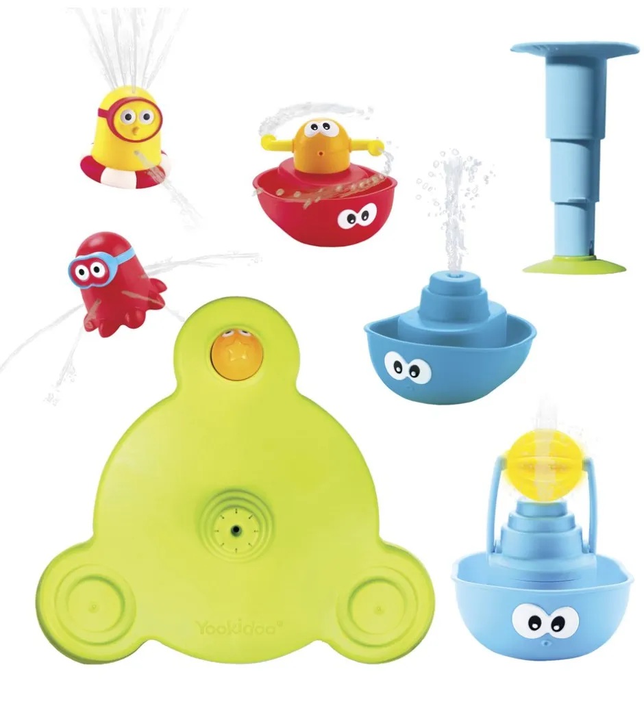 Badelegetøj - 7 dele - Stack 'n' Spray Fountain>Yookidoo New
